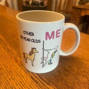 Other 80 Year Olds...Me Humorous Age and Horse Themed Coffee Cup Mug